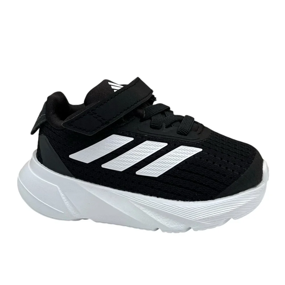 Adidas Duramo Baby Infant Boys Slip-on Sneaker Size 6 Black-White Flexible Shoes